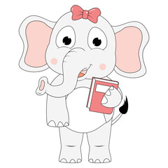 cute elephant animal cartoon