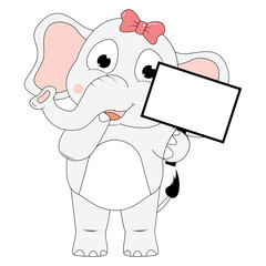 cute elephant animal cartoon