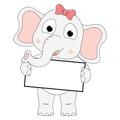 cute elephant animal cartoon