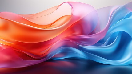 Abstract background with swirling blue and pink swirls by Generative AI