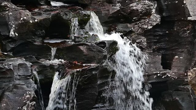 Falls of Orchy, Waterfalls, Glen Coe Valley, Highlands, Highland, Scotland, United Kingdom, Europe