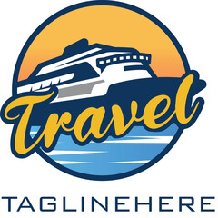 Travel Simple Logo, Premium Vector