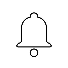 Notification bell. Vector, flat design. Message, alarm, ring, call, reminder.	
