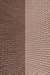 red brick wall corner building masonry background architectural detail