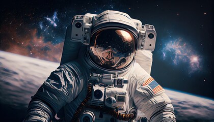 Fototapeta na wymiar Picture of astronaut