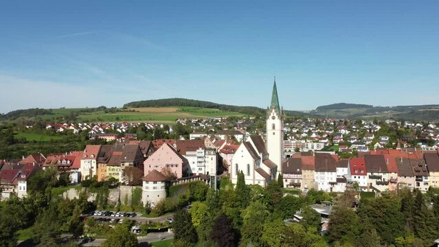 The historic old town of Engen in Hegau, Constance district, Baden-Wuerttemberg, Germany, Europe