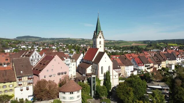The historic old town of Engen in Hegau, Constance district, Baden-Wuerttemberg, Germany, Europe