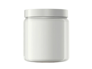 Empty blank jar isolated on transparent or white background, mockup, png