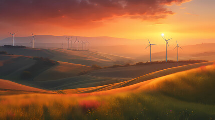 The scene opens in a serene countryside setting, where a vast solar farm stretches across the horizon