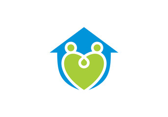 love home people health care logo design