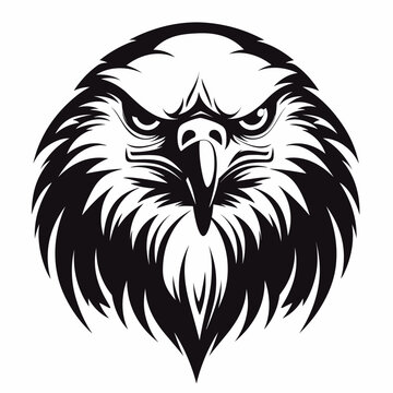 bird eagle full face vector illustration logo best tor your design t-shirt tattoo