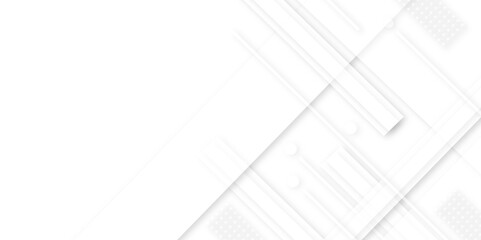 Abstract pale geometric pattern with white stripe modern seamless lines, Abstract white and grey background with geometric shapes for presentation.
