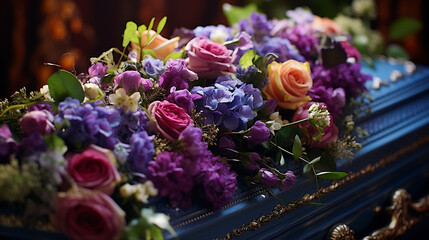 Elegant floral tribute for a dignified farewell