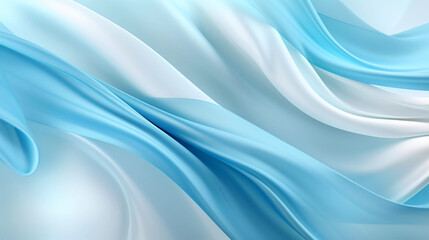 abstract light blue waves. ai generated
