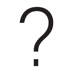 Question mark icon design with white background isolated.