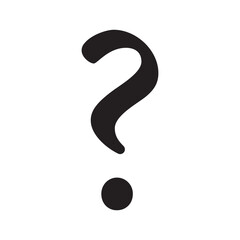 Question mark icon design with white background isolated.