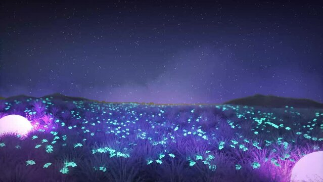 Dreamy flower dreamy spot background animation
