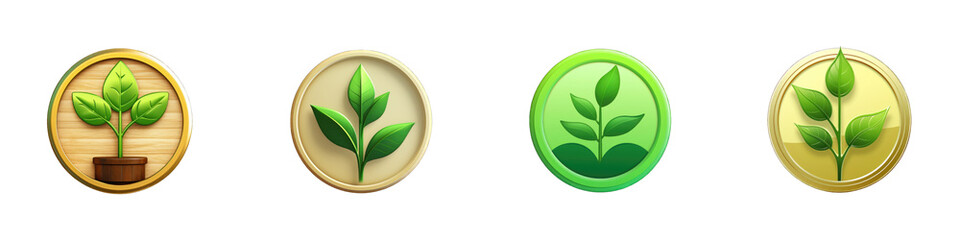 Growth clipart collection, vector, icons isolated on transparent background