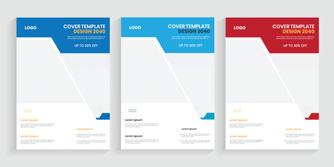 A4 booklet editable page vector EPS - 10 file template, abstract front cover book colorful layout, company identity portfolio brochure collection layout