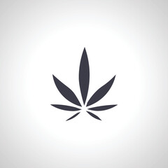 leaf of marijuana icon. marijuana leaf isolated icon