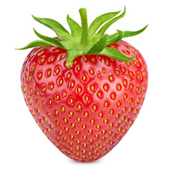 Tasty strawberries isolated on white background