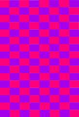 A colorful checkered grid creates a background image.