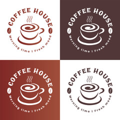 coffeeshop logo design for your company branding and business growing