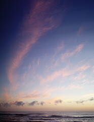 Fototapeta premium Beach sunrise in Kill Devil Hills, on the North Carolina Outer Banks