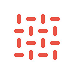 線を組み合わせたシンプルな図形のあしらい - 赤いパターン飾りの素材