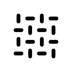 線を組み合わせたシンプルな図形のあしらい - 黒いパターン飾りの素材