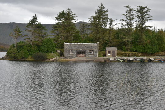 Lough Inagh Boathouse, Connemara, Co. Galway
