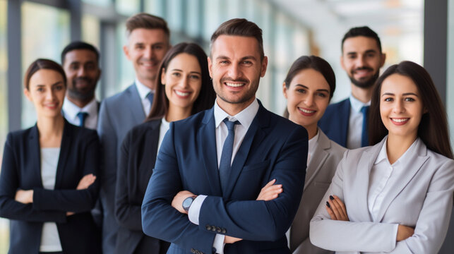 Enthusiastic Business Team at Presentation