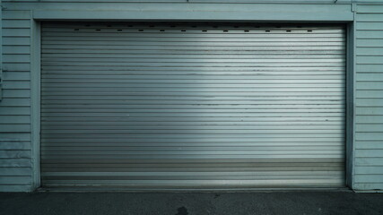 Garage entrance shutter door texture background