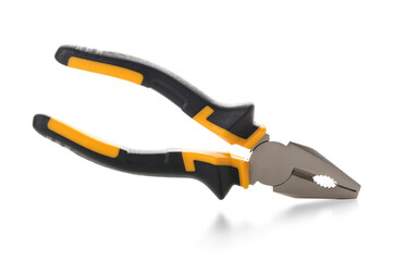 Obraz premium Orange pliers isolated on white background