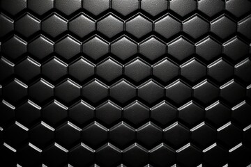 Modern Metal Luxe: Black Sleek Metal Pattern Wallpaper (Generative AI)