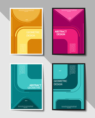 Editable cover design, A4 format. Abstract background for cover design and print products.