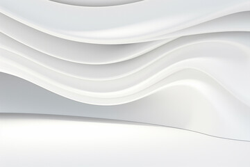 Obraz premium White abstract background with smooth curves
