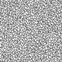 Flowers in black and white lines. AI generated.