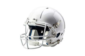 american football helmet isolated on transparent background, Generative Ai