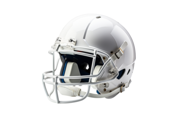american football helmet isolated on transparent background, Generative Ai