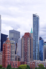 Fototapeta na wymiar Skyscrapers in New York City from Hudson