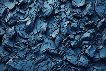 Oceanic Lava Formations: Abstract Blue Stone Texture (Generative AI)