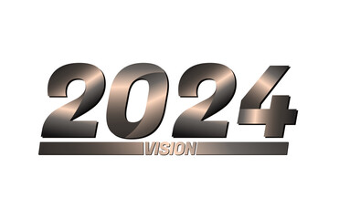 2024 year logotype, 2024 vision year PNG