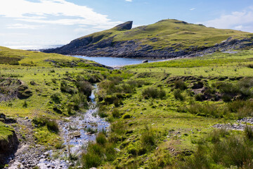 cliffs of Balnahard on the isle of Colonsay, Scotland