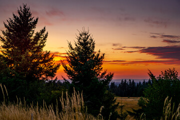 Sunset At Powell Butte