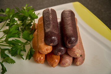 Chorizos, rellena y perejil