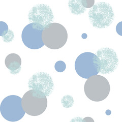 Blue, green and gray rounds