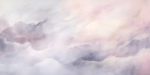 Obraz na płótnie Canvas Pastel pink and grey watercolor abstract background, ai generated