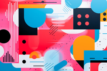 Bold aesthetic concept art. Modern abstract textured background, copy space, brutalism, thick design element, dull color pattern. Retro pop creative art. Made with Generative AI