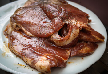 grilled pork ribs